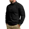 Moletom quente com gola alta, zíper duplo, casual, soltinho, para uso externo, masculino, outono e inverno, peso-pesado, transfronteiriço europeu e americano