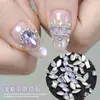 Acessórios para Unhas Diamante Mini Roxo Claro de Fundo Plano com Formato Irregular, Zircônia Chanfrada Retangular Marquise Gota Decorações para Unhas