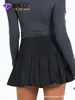 Falda Plisada Madura de Venta Caliente Transfronteriza para Primavera y Verano, Falda Corta de Línea A Versátil Moldeadora de Cintura a la Moda Estilo Europeo y Americano