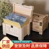 Caja de madera con tapa abatible para té blanco de Fuding, caja de té sólida simple y portátil, caja de madera para empaquetado de té
