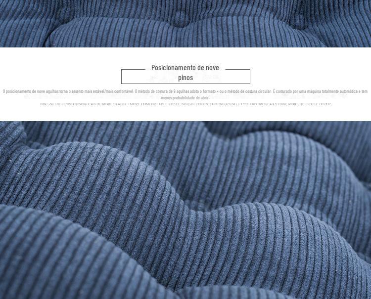 多功能灯芯绒加厚椅垫（9针定位） 坐垫厂家