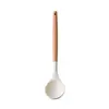Utensílios de Cozinha com Cabo de Madeira, Conjunto de Espátulas de Silicone, Espátula e Colher de Silicone Resistentes a Altas Temperaturas, Ferramentas de Cozinha Antiaderentes, Espátula de Cozinha