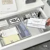 Divisórias de Gaveta Caixa de Armazenamento Embutida Mesa Papelaria Acrílico Transparente Organizador de Desordem para Cosméticos de Mesa Caixa de Armazenamento