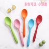 Cuchara de silicona para Tiktok, cuchara de silicona de colores, accesorio para suplementos alimenticios para bebés de grado de tetina