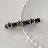 Pinza para el pelo con trenza de doble capa para princesa perezosa, tocado estrella para la frente, mechones laterales, pinza de pico de pato, pinza para el flequillo, pasador de pelo para mujer