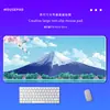 Alfombrilla de escritorio con patrón de olas estilo japonés, grande y gruesa, adecuada para oficina y gaming, también funciona como alfombrilla para mouse y teclado; directo del fabricante, disponible para venta al por mayor
