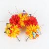 INS Recién Llegado Tocado de Crisantemo Grande Mariposa Flor Imitación Mexicana Hebilla para la Cabeza Fiesta de Halloween Diadema de Línea de Cuentas