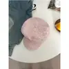 2025 Nuevo Estilo Coreano Fresco Gorra Plaid de Newsboy Primavera y Verano Literaria y Versátil Que Favorece la Cara Boina Pequeña