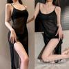 Yurui lencería sexy vestido sexy de tirantes para mujer pijama transparente camisón vestido de malla shake tentación al por mayor 1452