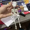 Popular Transfronteiriço Esqueleto Impresso em 3D com Articulações Móveis, Brinquedo para Festa de Halloween, Ímã de Geladeira Ornamentado Criativo