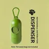 Bolsas Biodegradables para Excremento de Perro con Dispensador de Cápsula, Bolsas Gruesas a Prueba de Fugas con Huella de Pata para Desechos de Mascotas