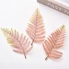 Planta artificial de plástico aquático planta acessórios de duas cores folhas de samambaia de casamento corpete hand-held flor artesanal decoração diy