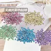 Modelo Nuevo Zm Bolas de Diamantes Mini de Colores Brillantes Sin Base, Diamantes para Uñas, Diamantes Apilados, Decoraciones para Uñas, Pegatinas Redondas de Diamante para Uñas