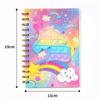 Novo Caderno 32K de Silicone Pop It, Caderno Dinossauro Unicórnio, Caderno de Espiral Transfronteiriço Matador de Roedores