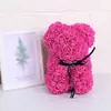 Oso de Rosa Inmortal para el Día de San Valentín para Novia 25cm Oso de Espuma Caja de Regalo Regalo de Navidad Oso para Abrazar