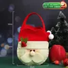 Decoração de Natal Sacola de Presente de Véspera de Natal Sacola de Doces de Natal Sacola de Presente Velhinho Fofo Sacola de Maçã Sacola Tote Infantil