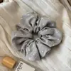 Goma para el pelo de satén con estrellas estilo coreano para mujer, Lazo para el pelo, Banda para el pelo de intestino de cerdo, Accesorio para el pelo de alta gama para niñas