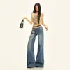 26 Novedad Otoño Tendencia Estilo Americano Pantalones de Pierna Ancha Tiro Bajo Sueltos Adelgazantes Estilo Perezoso Pantalones de Pierna Recta para Mujer Dropshipping