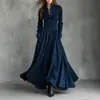 Sitio Independiente Transfronterizo Europeo y Americano 2025 Estilo Retro Francés Vestido Camisa Patchwork con Adorno de Encaje en Gamuza Sintética en Stock
