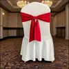 Funda Elástica Floral para Silla sin Atar con Lazo, Universal Engrosada para Hotel Banquete Boda