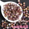 Nuevas Cuentas Redondas de Ojo de Gato de Vidrio de 6 mm Cepilladas de Doble Color con Lámina de Oro Hechas a Mano para Pulseras, Collares, Accesorios, Cuentas Sueltas