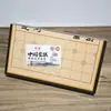 Conjunto de Xadrez Chinês de Melamina com Tabuleiro, Conjunto de Xadrez Dobrável Portátil para Crianças e Estudantes, Papelaria para Atacado