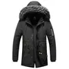 Inverno Novo Masculino Slim Fit Comprimento Médio Acolchoado com Capuz Jaqueta Grande Casual Moda Masculina