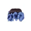 Pinza para el pelo de mezclilla azul para moño, Anillo para el pelo, Postizo para añadir volumen y altura en la parte superior de la cabeza, Postizo para moño