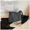 Bolso a cuadros transfronterizo para mujer 2024 Nuevo bolso de hombro Bolso tote de gran capacidad Clase Viajes Lunares Bolso de axila