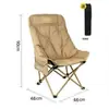 Silla Lunar de Algodón con Respaldo Alto Ajustable Silla Portátil para Estudiante de Arte Dibujo Silla Lunar para Acampar al Aire Libre Venta al por Mayor