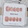 Uñas Portátiles en Caja Transparente al por Mayor para Tiendas Físicas, Parches para Uñas Artísticas, Pegatinas de Uñas Terminadas, Uñas Postizas Removibles