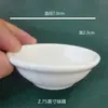Restaurante de Hotel Doméstico Cerâmica Branca Pura Louça de Mesa Molheira Molho de Soja Vinagre Prato de Condimento Prato de Lanche Prato de Dim Sum Prato Chinês Formato Redondo