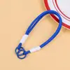 Colgante de juguete de peluche con cordón tejido multicolor, correa de muñeca para teléfono móvil, correa corta de mano con doble hebilla, accesorio de cordón de nailon