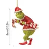 Decoraciones Colgantes Navideñas Transfronterizas Interesantes del Grinch Decoración Navideña Colgantes de Árbol de Navidad Acrílicos