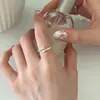 Anillo de Zirconia Micro-Pavimentada Cepillada con Diseño de Estrella Escalonada Diseño de Nicho Lujo Accesible Elegante Gama Alta Anillo para Dedo Índice Ajustable