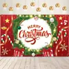 Cortina de Fundo Banner de Poliéster Transfronteiriço Banner Pendurado Personalizado de Natal Decoração Pátio Externo Jardim Suprimentos para Festa