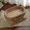 Tapete Cama para Gato Cama de Balanço Rede para Gato Tapete de Bambu Verão Dormir Fresco Cama de Gato Fofa Miau Fada Suprimentos para Animais de Estimação