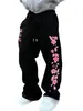 Pantalones casuales de moda hip-hop de alta calle transfronterizos de AliExpress para hombre, ajuste holgado de verano, estilo de pierna recta de nicho, en stock, pantalones largos versátiles