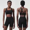 Conjunto de Ropa de Yoga de Onda Pequeña de Verano Transfronterizo para Mujer, Talla Grande Lycra Secado Rápido Ropa Deportiva para Correr y Fitness Conjunto de Dos Piezas