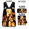 Mochila Fire Shadow nueva mochila transfronteriza traje de tres piezas caricatura moda hombres y mujeres estilo callejero universitario