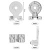 Aplicable a soporte de cabezal de monitoreo de fluorita soporte multifuncional plástico montado en pared aro de elevación columna soporte integrado
