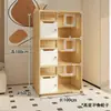 Gabinete de Gato em Madeira Maciça Feito Sob Medida Villa para Gatos Pet Shop Casa Ninho para Gatos Espaço Amplo Hospedagem Criação Exposição