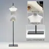 Tienda de ropa accesorios para maniquíes ropa de mujer ventana maniquí de medio cuerpo perchero muñeca falsa maniquí de vestido de novia soporte de exhibición