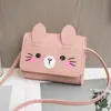 Nova bolsa infantil mini bolsa de ombro mensageiro comércio exterior em estoque atacado bolsa quadrada pequena estampada fofa