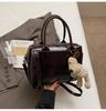 Bolso de Mano Pequeño con Textura Retro Bolso de Mujer 2026 Primavera Nuevo Estilo Bolso Cuadrado Pequeño Simple Bolso Versátil de Hombro Cruzado