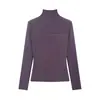 Top de punto de manga larga con patchwork, cuello redondo, ajustado, con encaje, moda Otoño 2026, para transmisión en vivo y distribución
