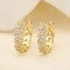 Pendientes de Flor Europeos y Americanos de Nicho Mini Incrustados con Diamantes Estilo INS para Mujer Moda Exquisita Versátiles Hebilla de Espiga de Trigo Pendientes Versátiles