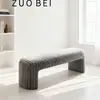 Banco de Diseñador Moderno Sencillo, Banco de Extremo de Cama de Lujo Ligero para Uso Doméstico, Banco Sofá Rayado, Banco para Entrada, Banco Largo para Casa de Huéspedes