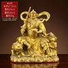 Estatua de Buda Wu, dios de la riqueza, de cobre, de latón, Zhao Gongming, estatua de montar a caballo de tigre puro, decoración para el hogar, inauguración de la casa, regalo de apertura
