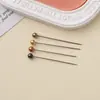 Fabricante Direto Pinos de Aço Inoxidável Metálico para Posicionamento e Decoração, Alfinetes de Fixação para Corte de Roupas, Pinos de Cabeça Redonda Dourados e Prateados